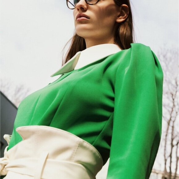 💚 Julia Allert Green Formal Midi Dress – Size XS (NWT) 💚 - Picture 4 of 14